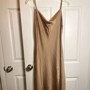 Brown Satin dress